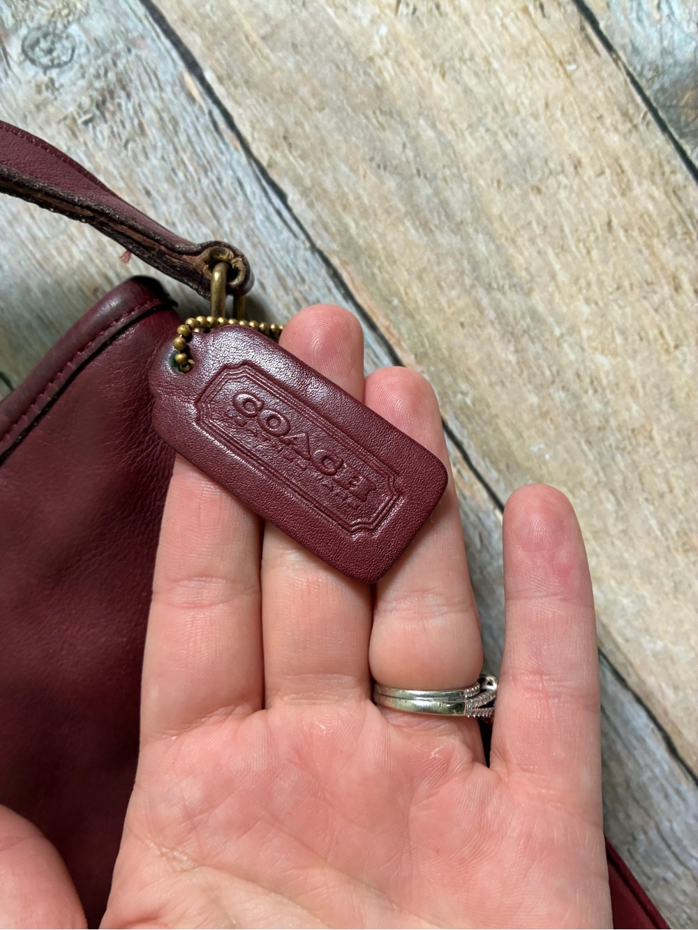 Vintage Coach Bucket Bag | Style 4075 | Mahogany Red Made in USA - Picture 2 of 10